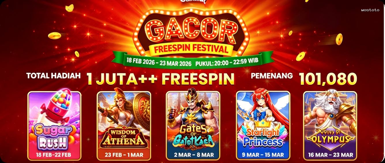 Login wostoto Sekarang Bonus Melimpah